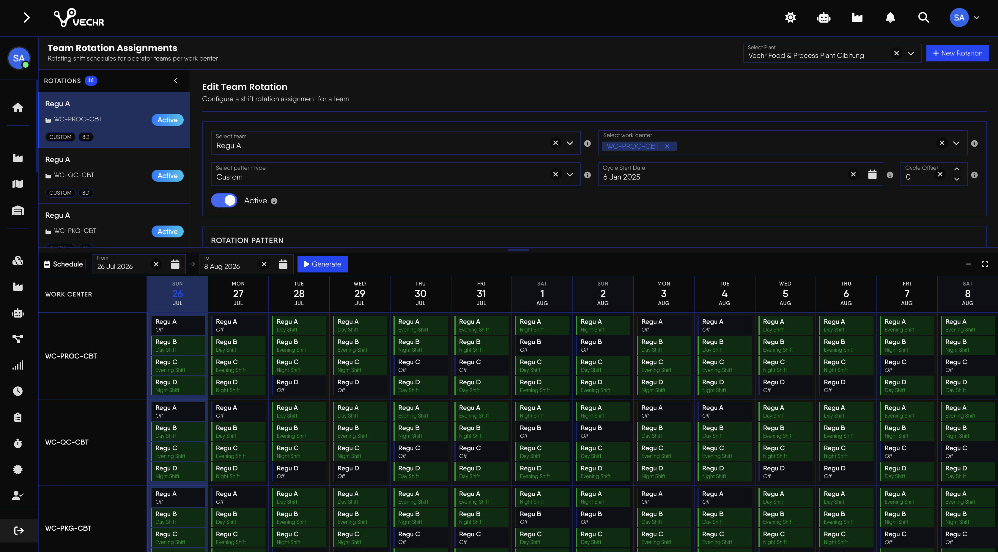 Vechr MES Advanced Scheduling interactive Gantt, view 4 of 4